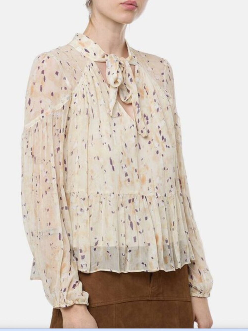 ba&sh KAMALA long-sleeve blouse size 3